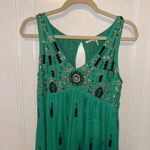 Green Anthropologie Floreat dress 🍃